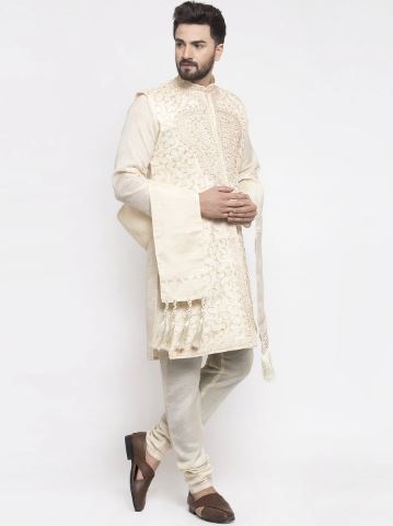 Wedding Ready: The Most Modern Kurta Pajama with Jacket for Wedding Styles